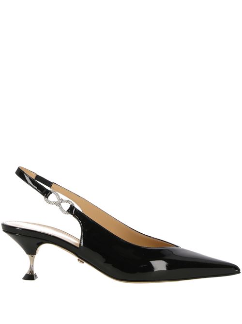 Black calf leather patent pump MACH & MACH | PF24-S0738-55-PAT-BLKBLACK